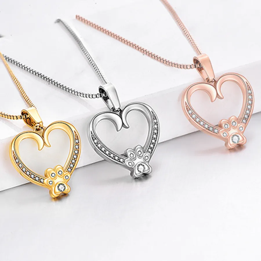 Paw Heart Necklace